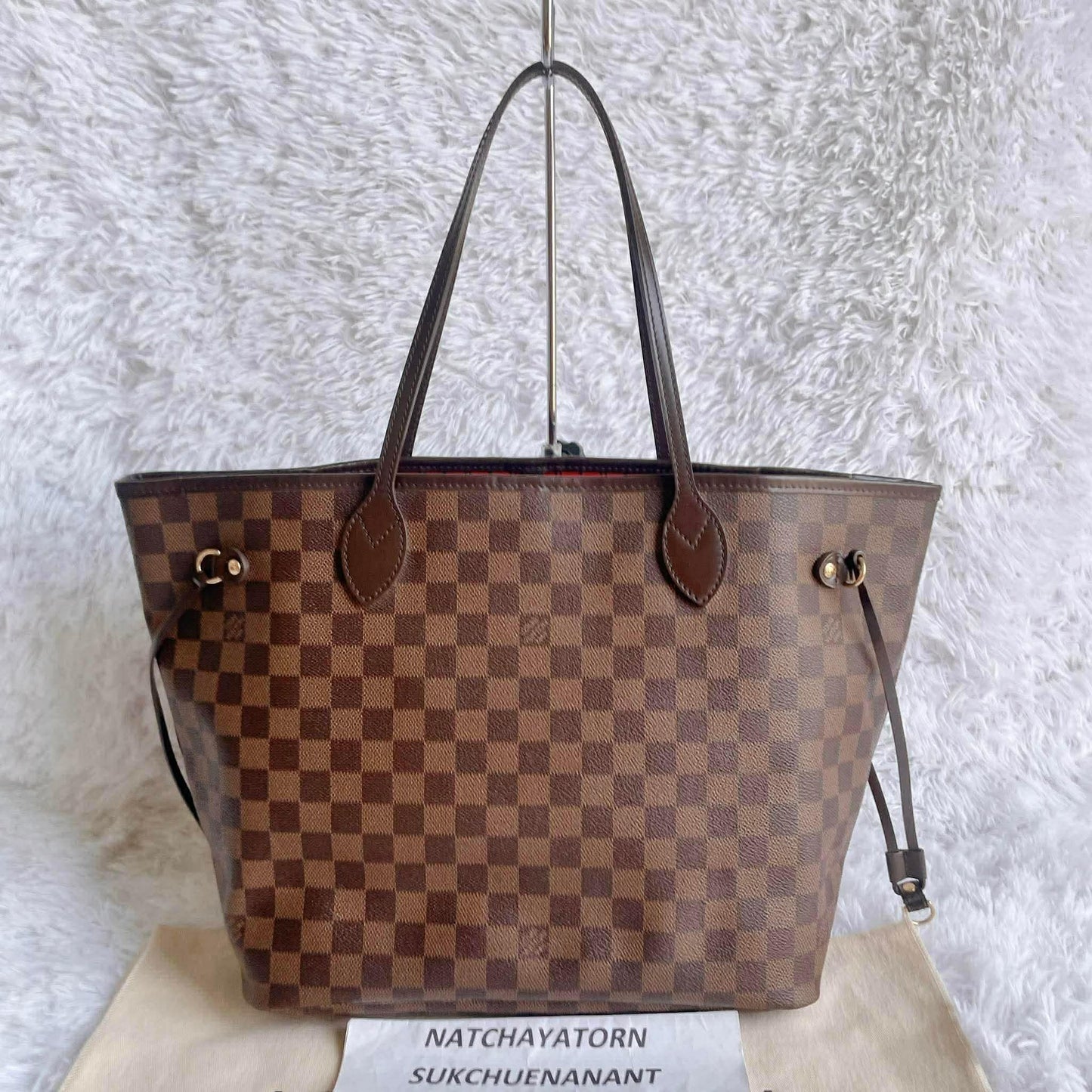 Neverfull mm Damier ebene with dust bag