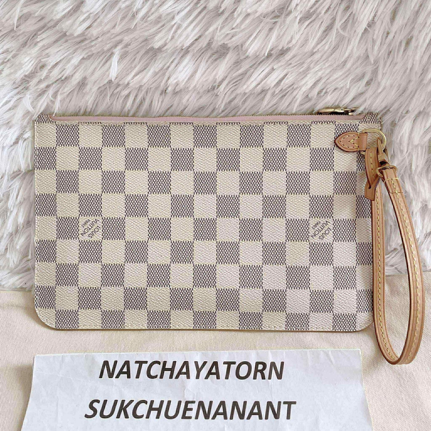 Pouch mm azur with dust bag