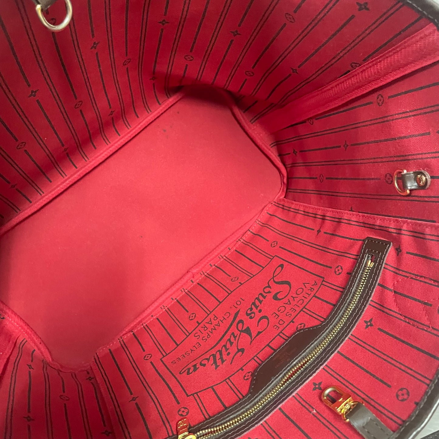 Authentic Neverfull mm damier ebene in very great condition!!! (GI4153 date code) with dust bag!!!