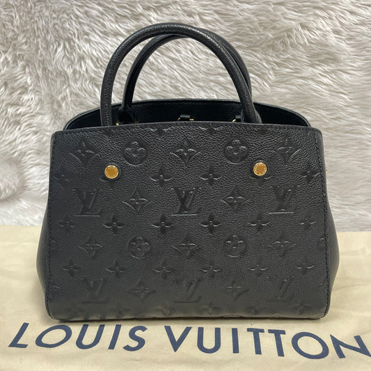 Authentic Montaigne bb noir empreinte black monogram in very excellent condition!!! (TR5106 date code) with dust bag (no key set) Payment plan available