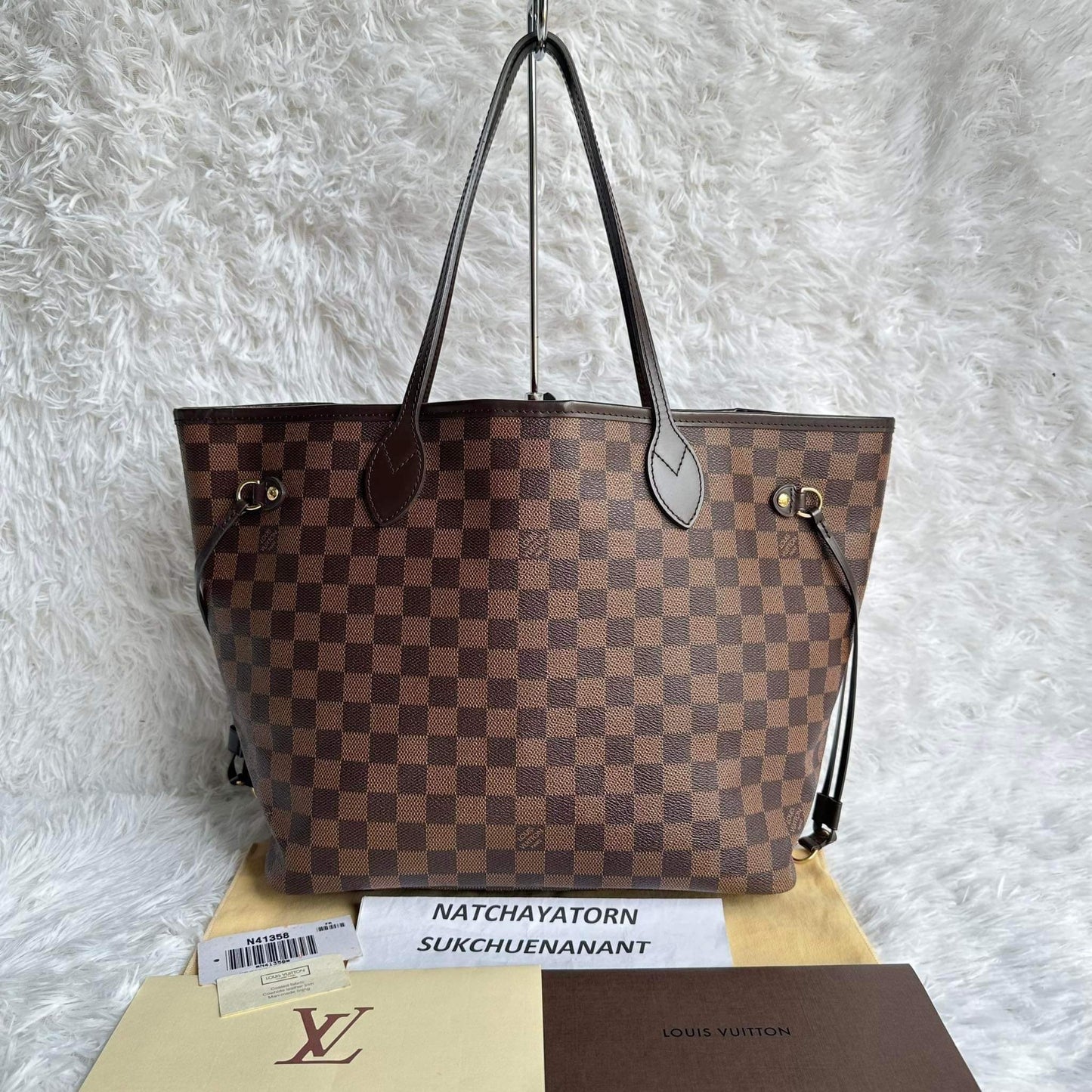 Neverfull mm damier ebene