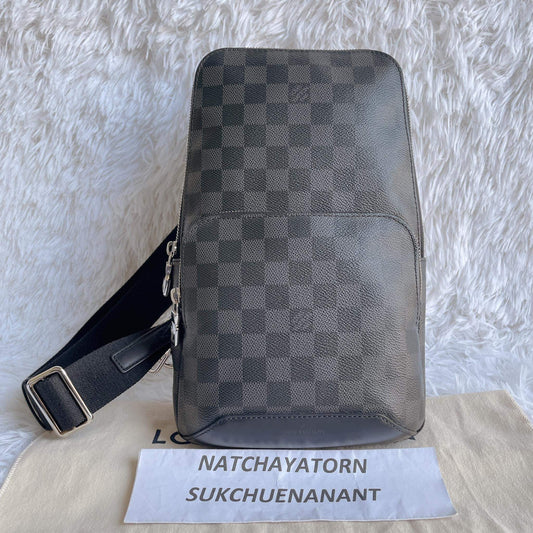 Sling bag graphite damier