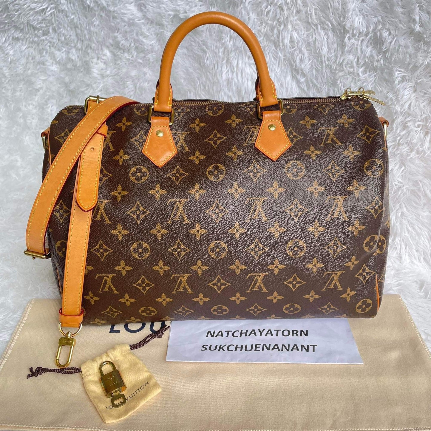 Speedy 35 monogram bandouliere RI3175 with dust bag