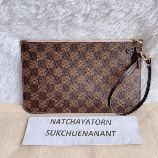 Pouch mm damier rose