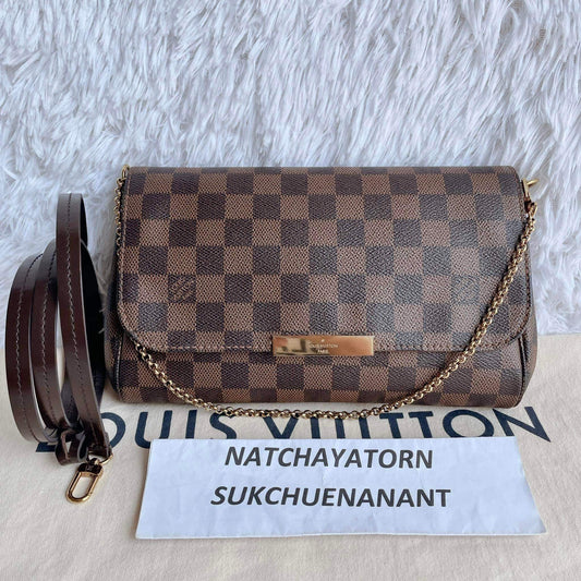 Favorite mm damier ebene in great condition with dust bag, receipt in very nice condition (SD4196 date code)