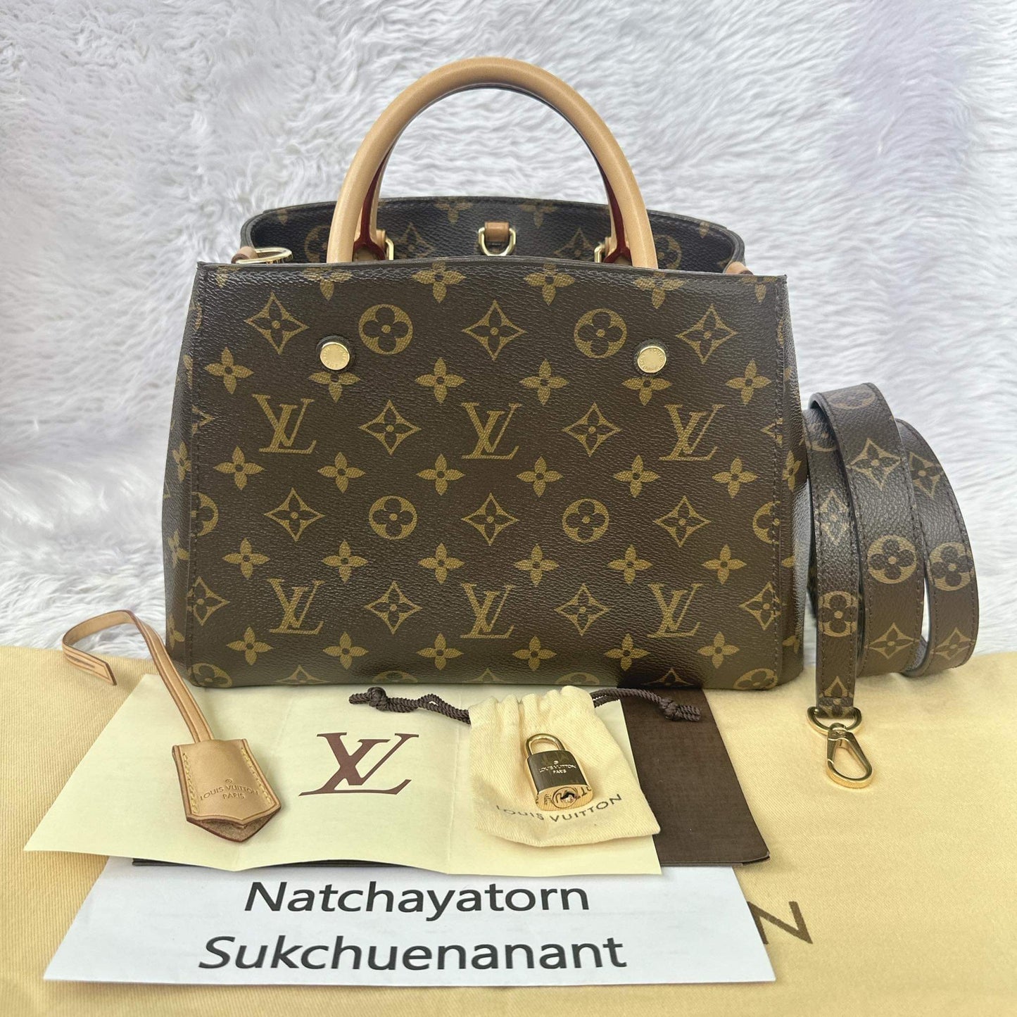 Montaigne bb monogram with dust bag