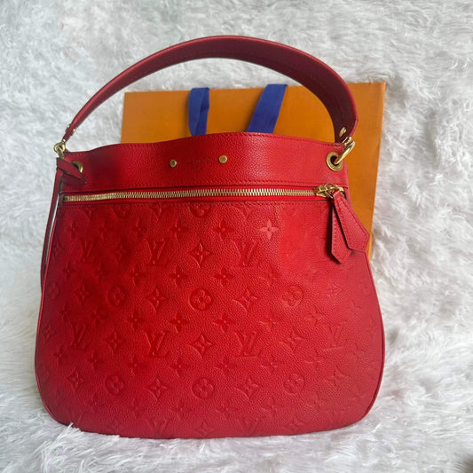 Spontini mm empreinte  red cherry with dust bag and receipt and keyset and straps!!! (SP2176 date code)