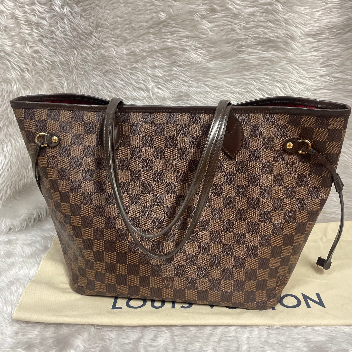 Authentic Neverfull mm damier ebene in very great condition!!! (GI4153 date code) with dust bag!!!