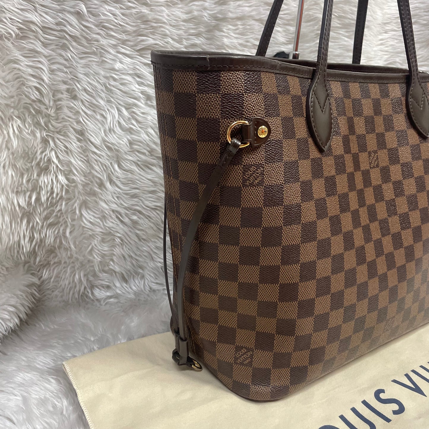 Authentic Neverfull mm damier ebene in very great condition!!! (GI4153 date code) with dust bag!!!