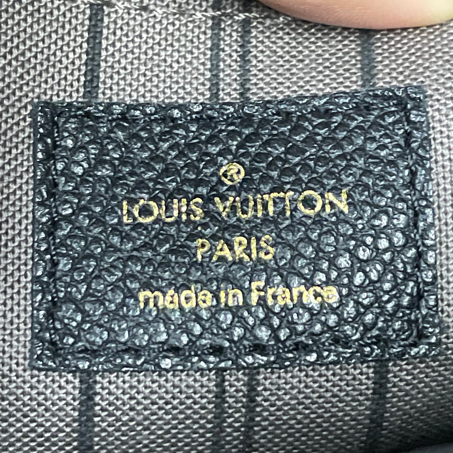 Authentic Montaigne bb noir empreinte black monogram in very excellent condition!!! (TR5106 date code) with dust bag (no key set) Payment plan available