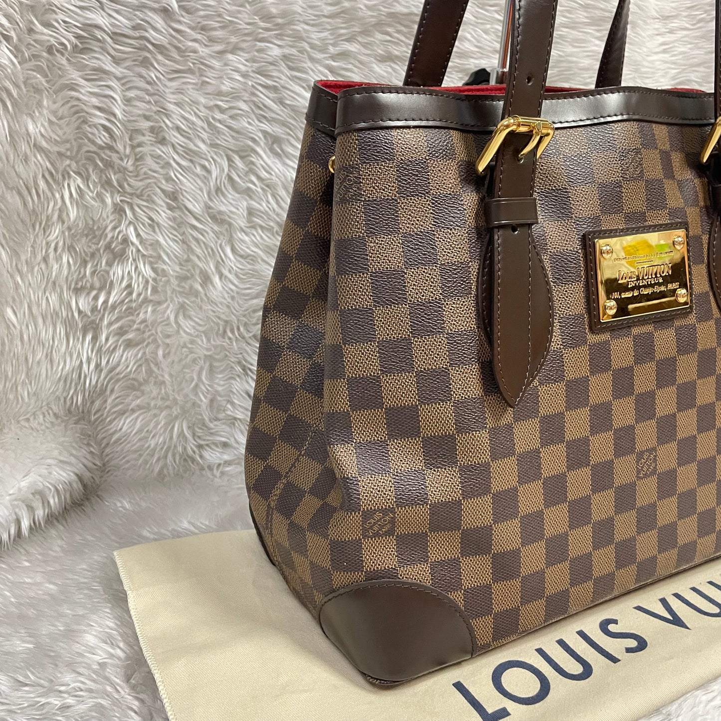 Authentic Excellent Hampstead MM damier ebene in very great condition with dust bag !!! (CA1173 date code)