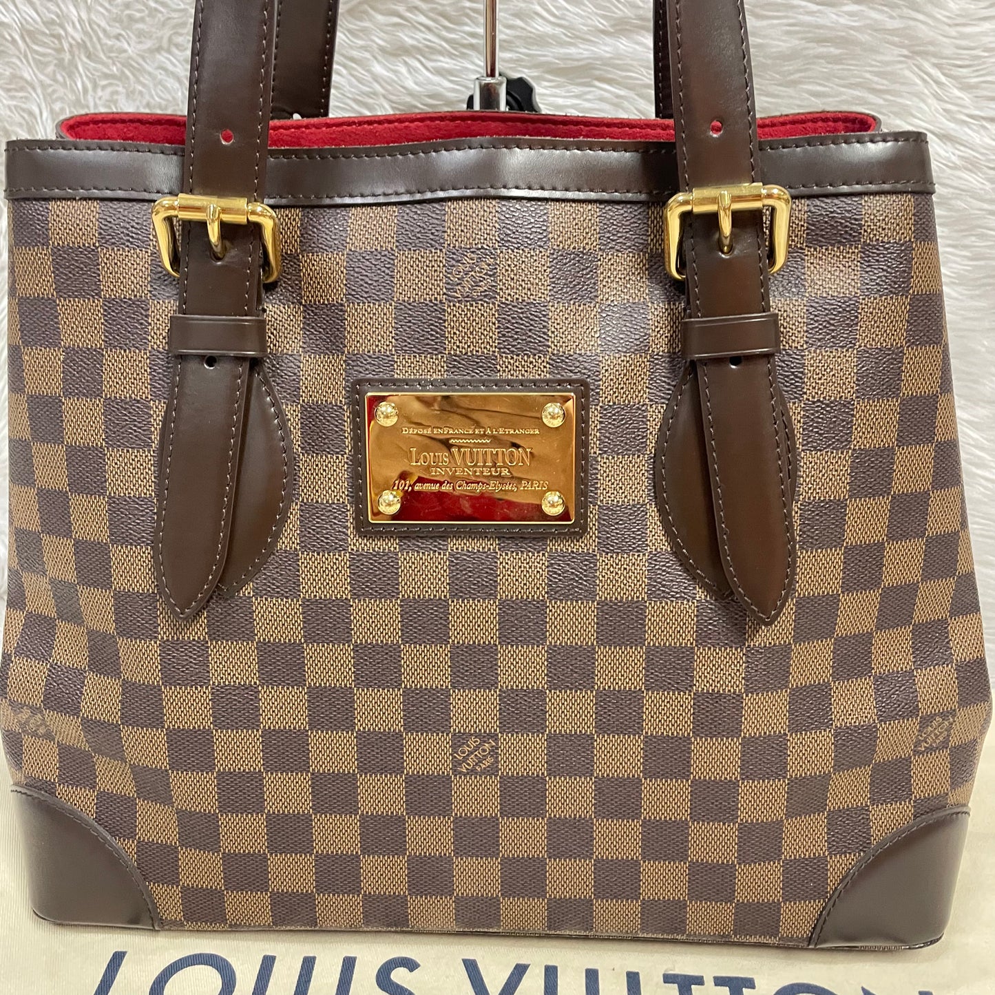 Authentic Excellent Hampstead MM damier ebene in very great condition with dust bag !!! (CA1173 date code)