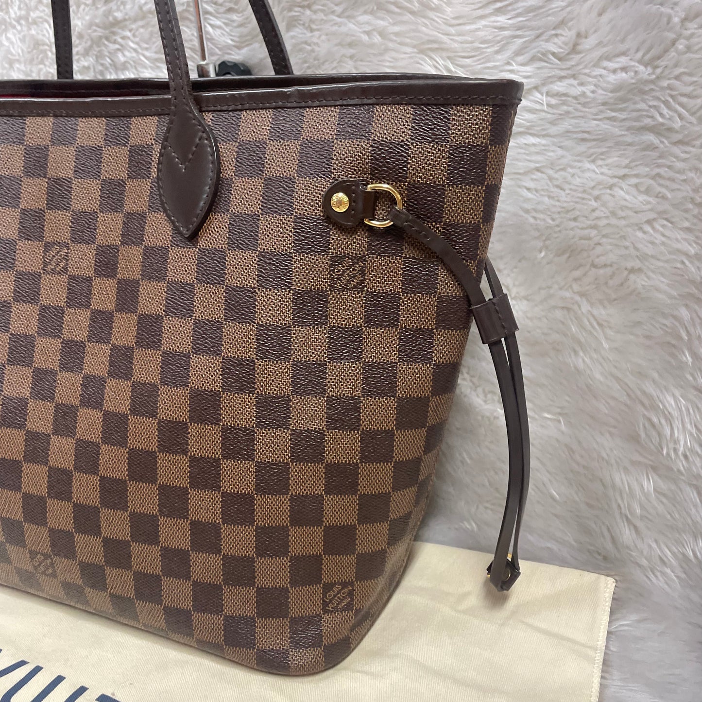 Authentic Neverfull mm damier ebene in very great condition!!! (GI4153 date code) with dust bag!!!