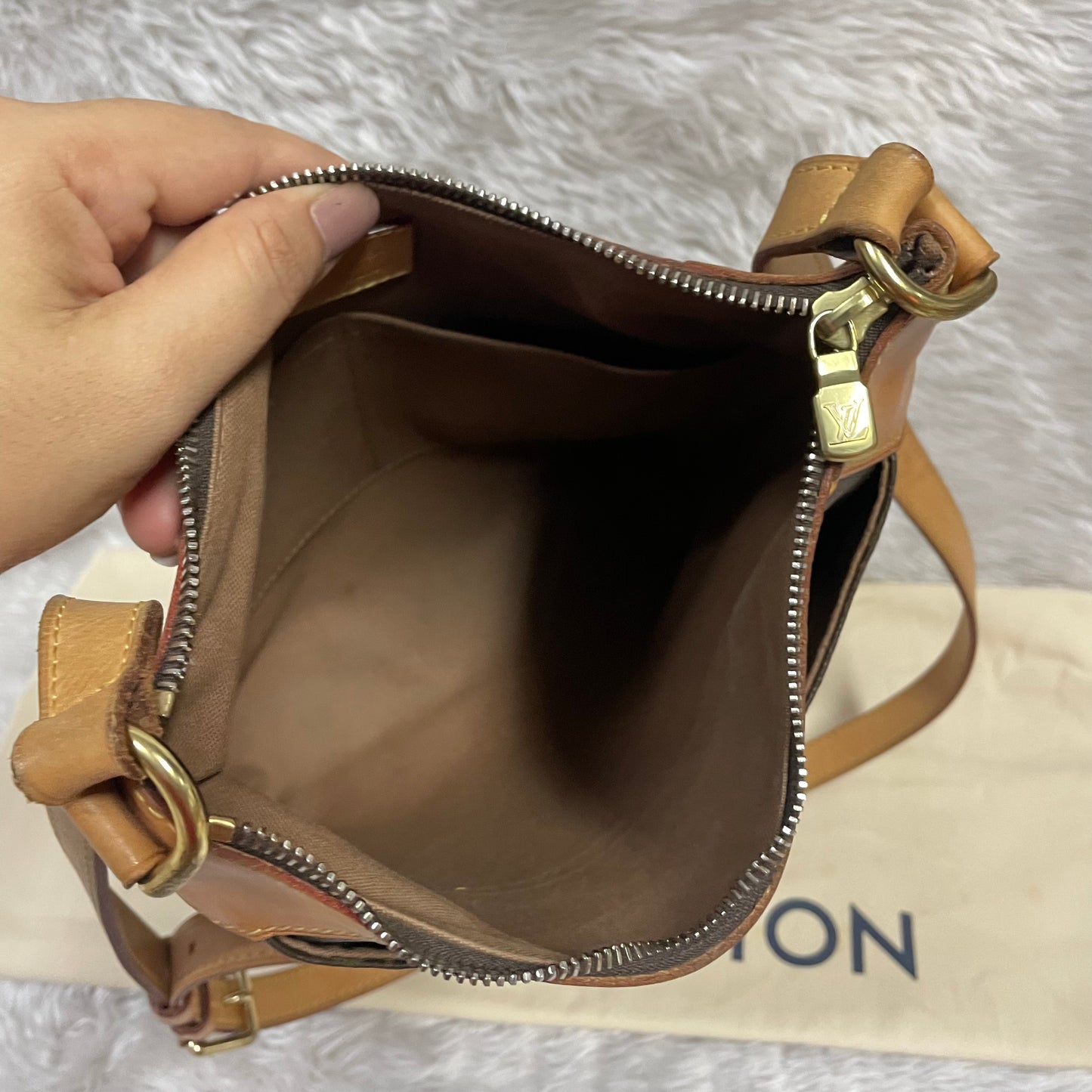 Authentic Odeon pm crossbody monogram in great condition with dust bag. NO crack no tear (SF2123) in very great great condition