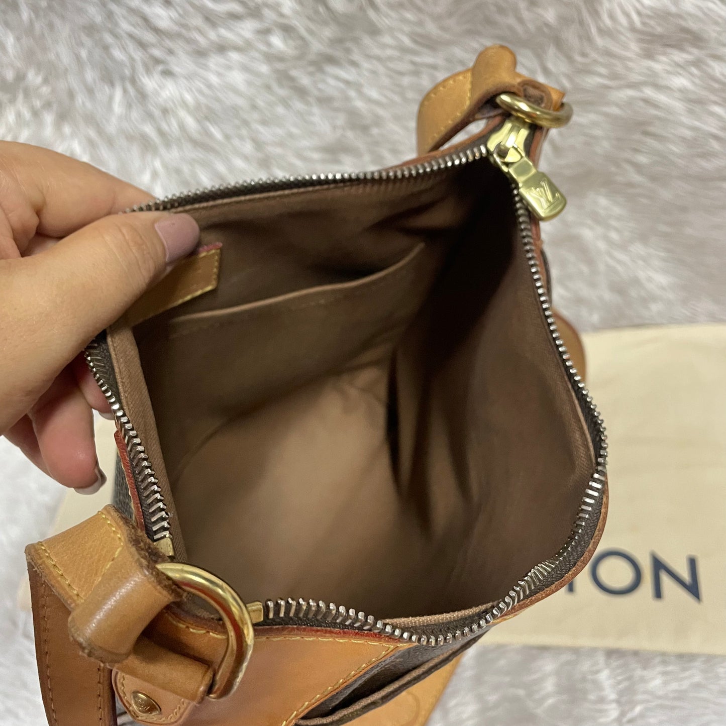 Authentic Odeon pm crossbody monogram in great condition with dust bag. NO crack no tear (SF2123) in very great great condition