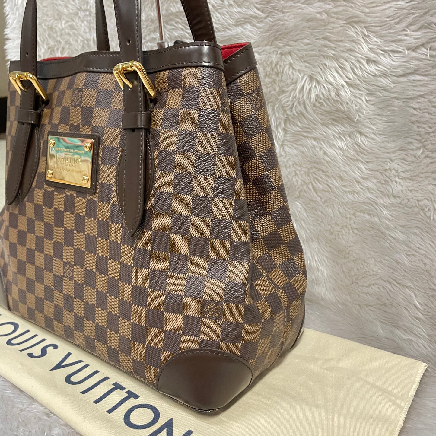 Authentic Excellent Hampstead MM damier ebene in very great condition with dust bag !!! (CA1173 date code)